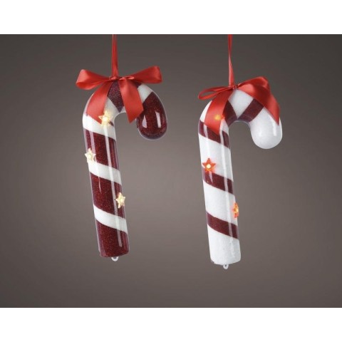 CANDY CANE CON LED RED-WHITE 2